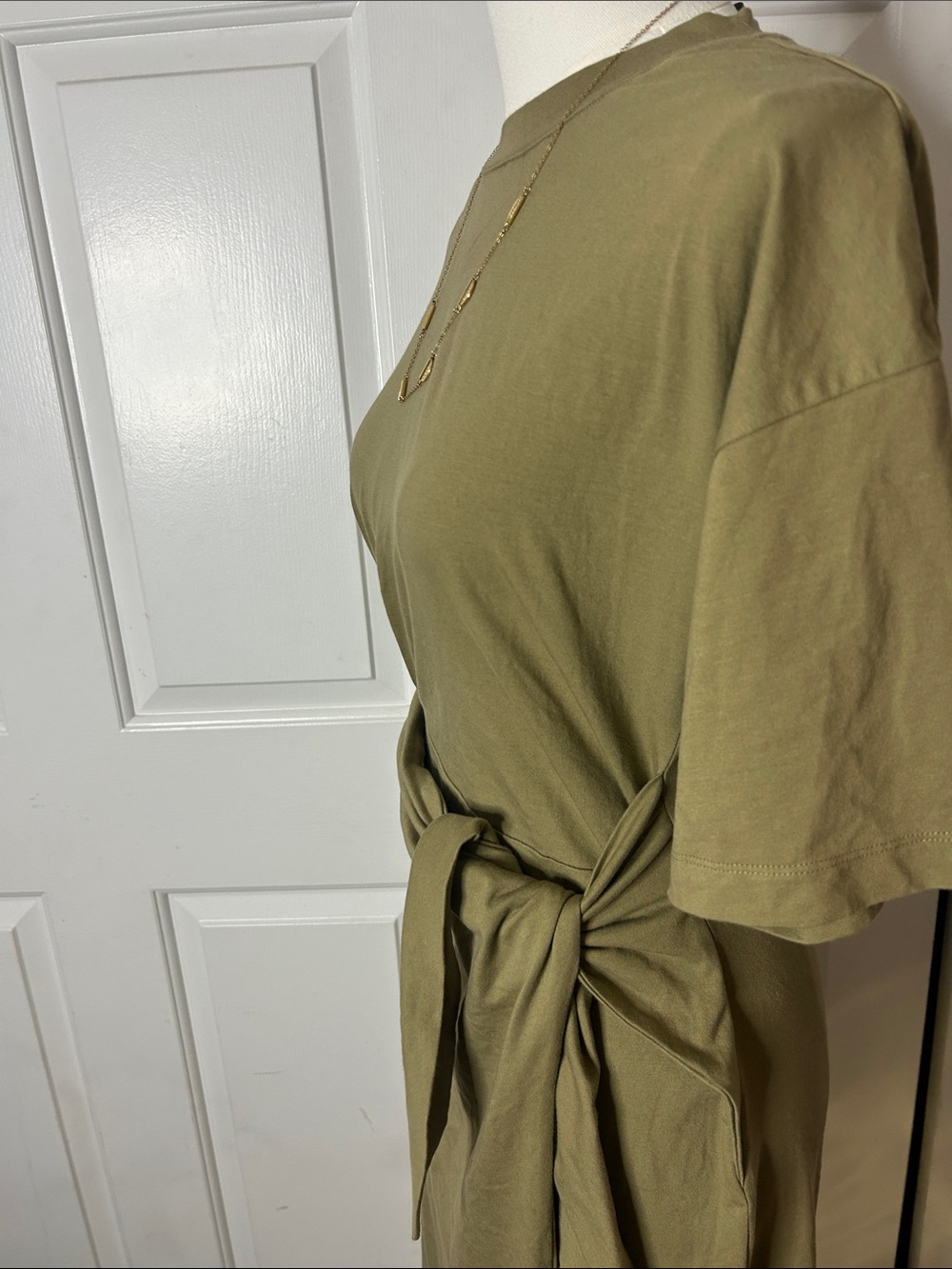 New (size M) Modern citizen Noa Organic Cotton T-Shirt Wrap Dress - Picture 6 of 9